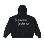 Fleeced Full-Zip Boxy Hoodie