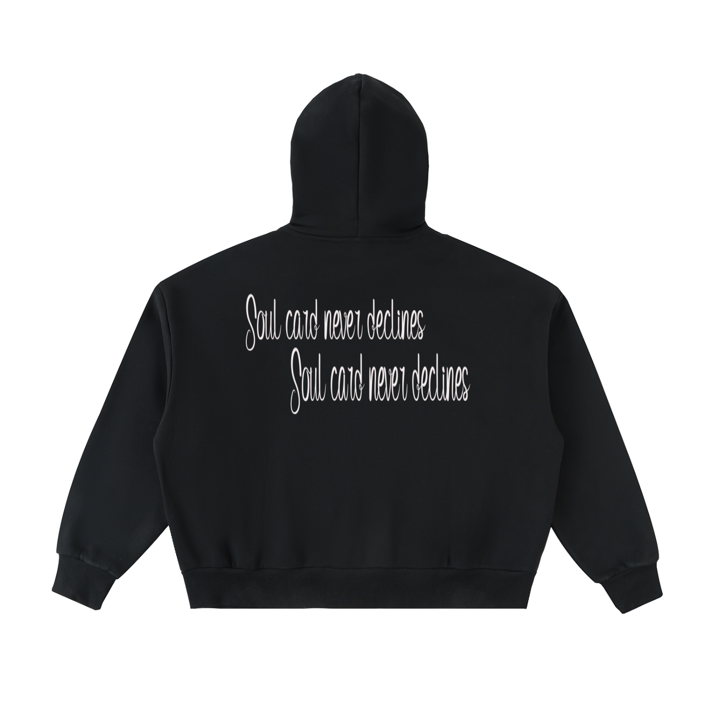 Fleeced Full-Zip Boxy Hoodie