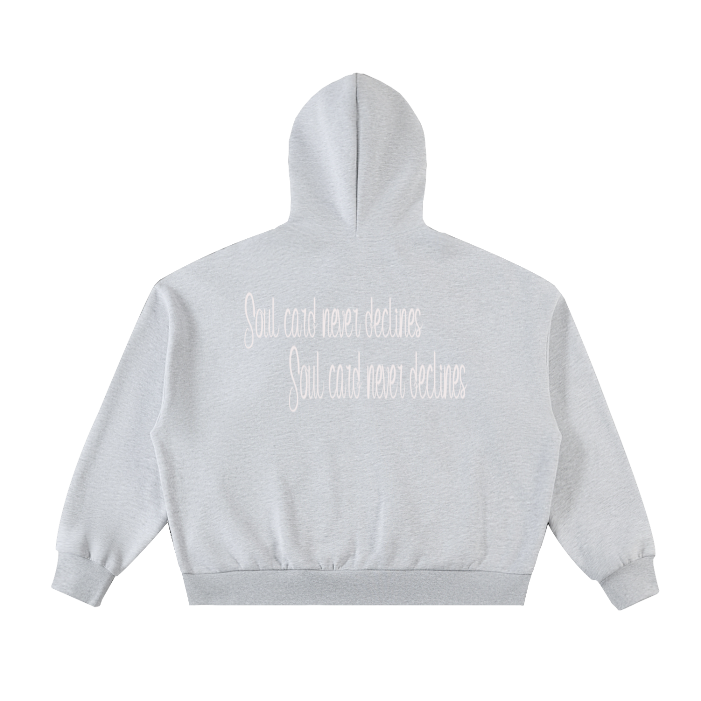 Fleeced Full-Zip Boxy Hoodie